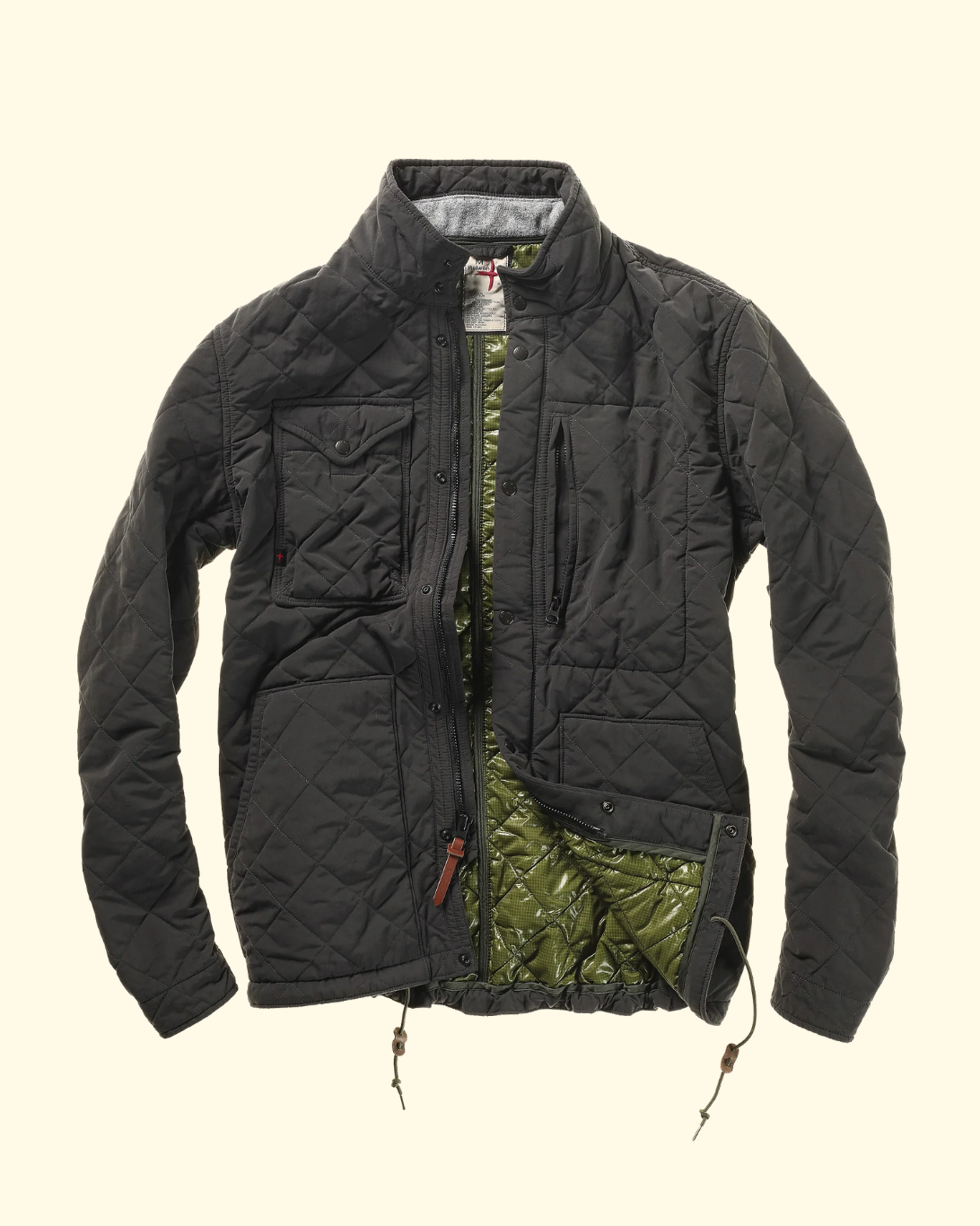 Quilted Tanker Jacket | Charcoal