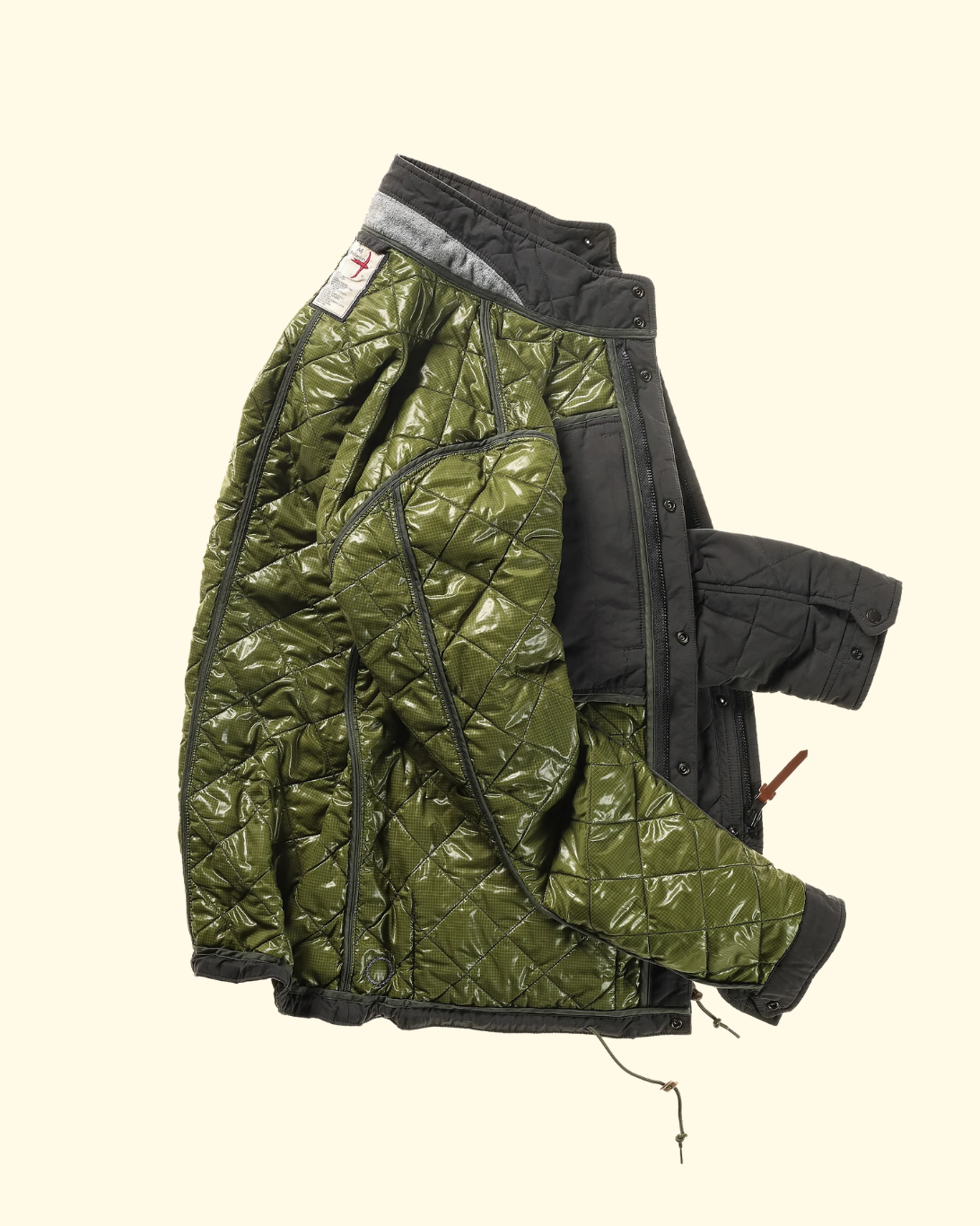 Quilted Tanker Jacket | Charcoal