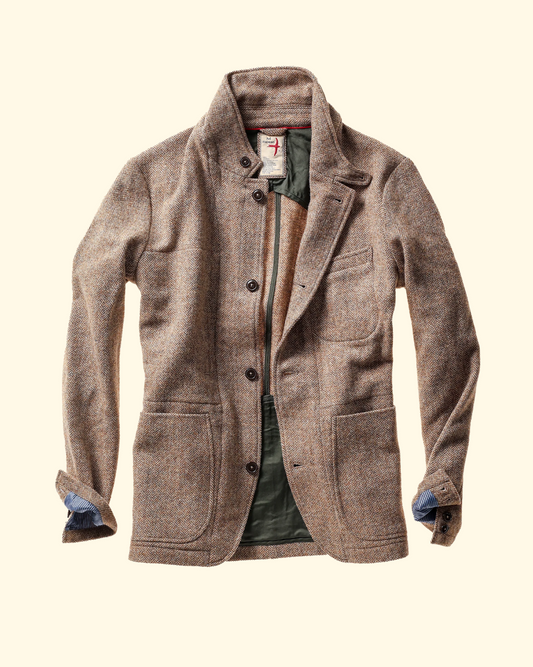 Heritage Trap Blazer | Herringbone