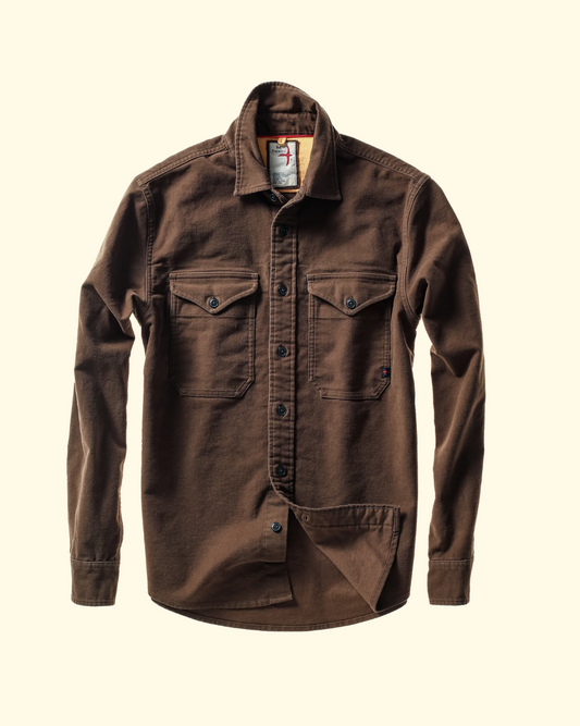 Utility Workshirt | Coffee Moleskin