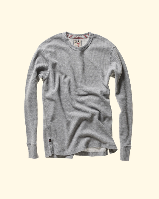 Bi-Waffle Crew | Pale Grey