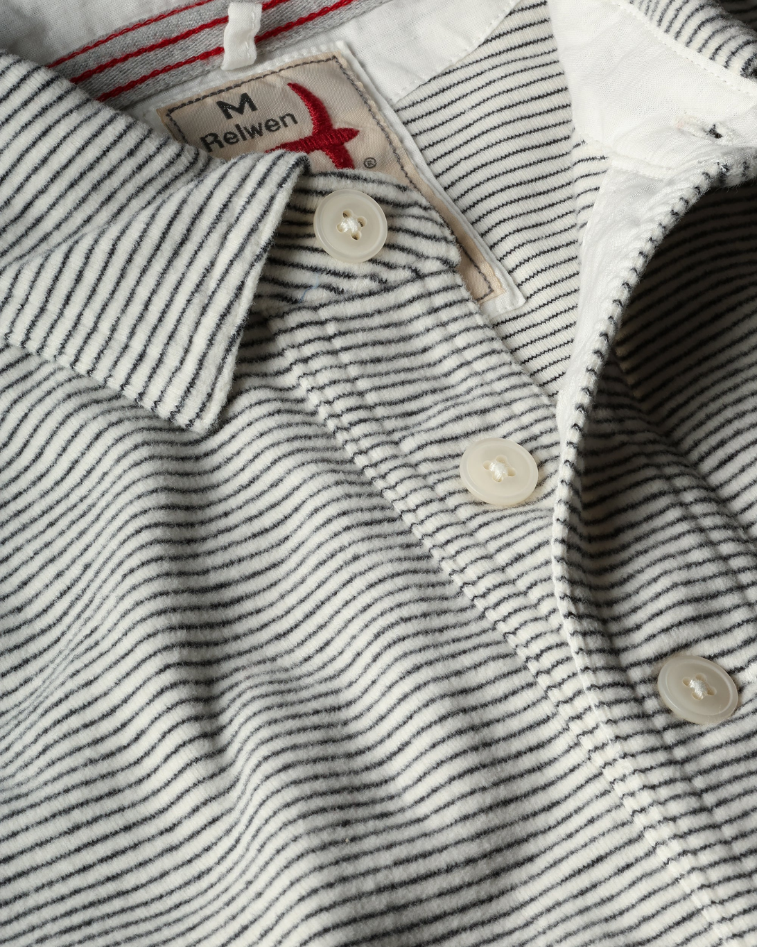 Mariner Polo | White/Black Stripe