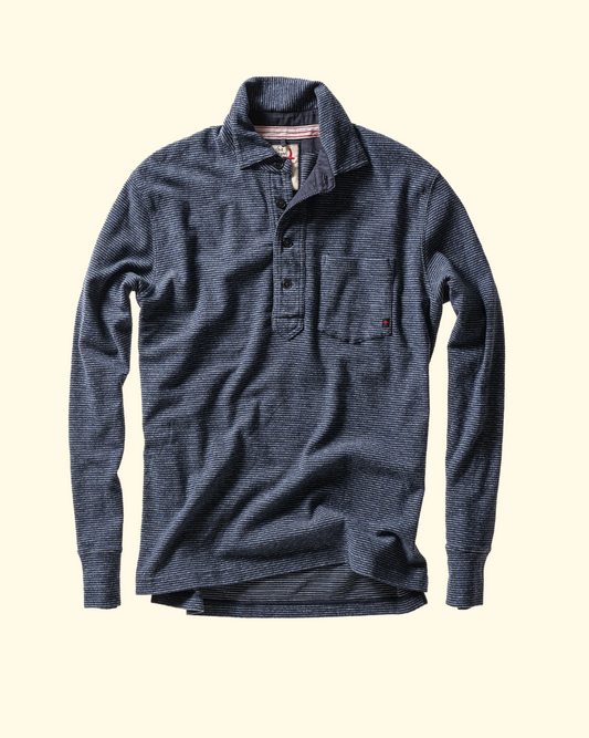 Mariner Polo | Navy/White Stripe