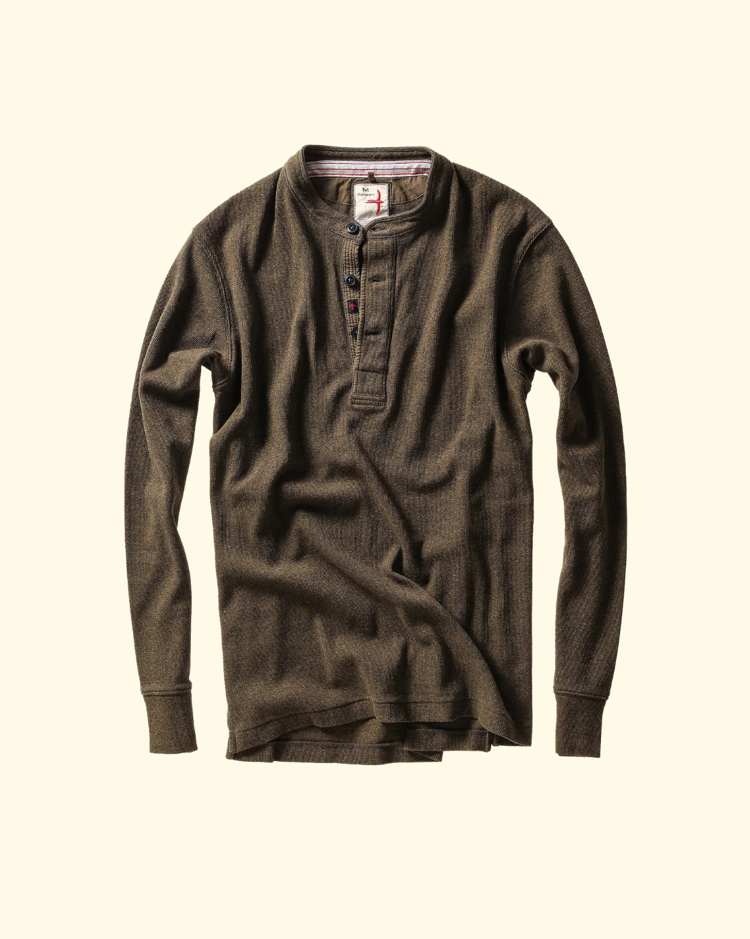 French Rib Henley | Loden