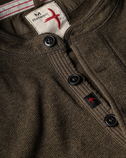 French Rib Henley | Loden
