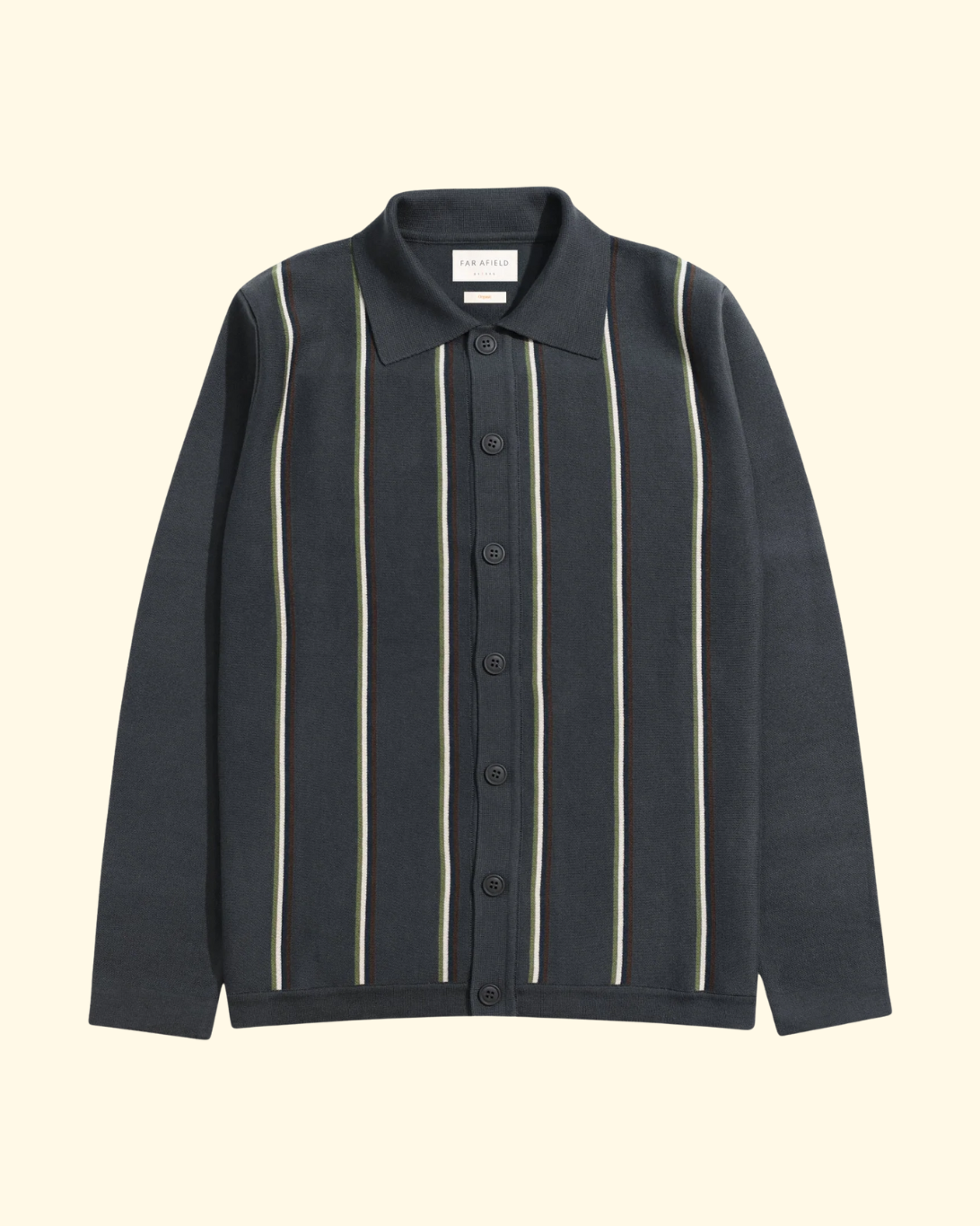Zigger Cardigan | Grey Kuki Stripe