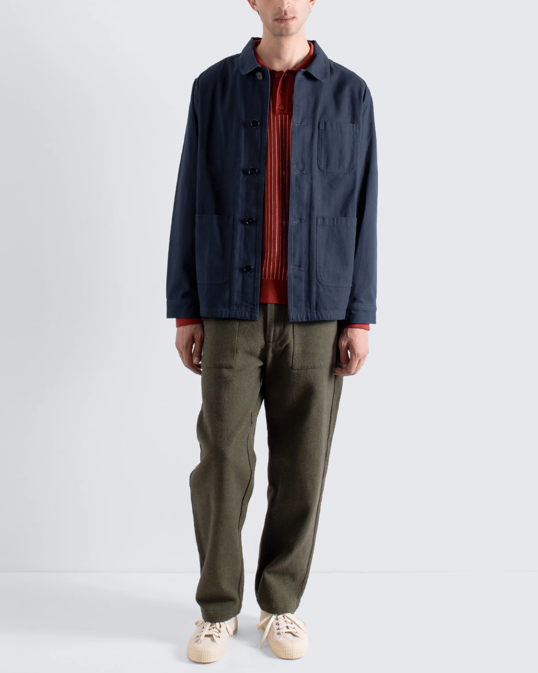 Station Panama Twill Jacket | Navy