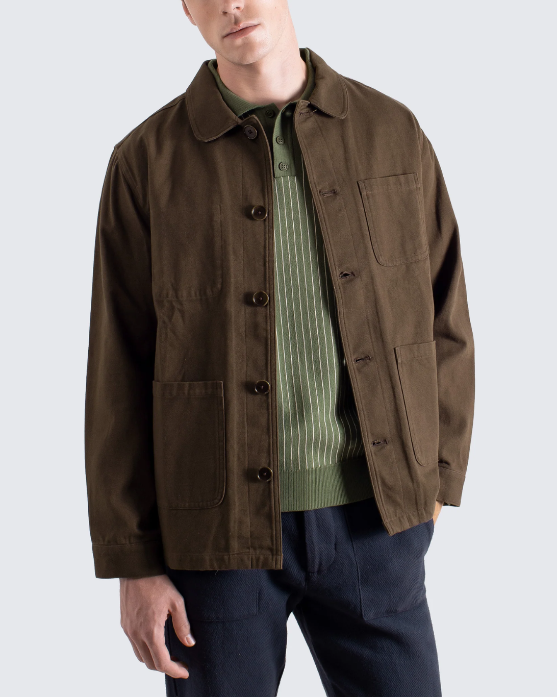 Station Panama Twill Jacket | Brown