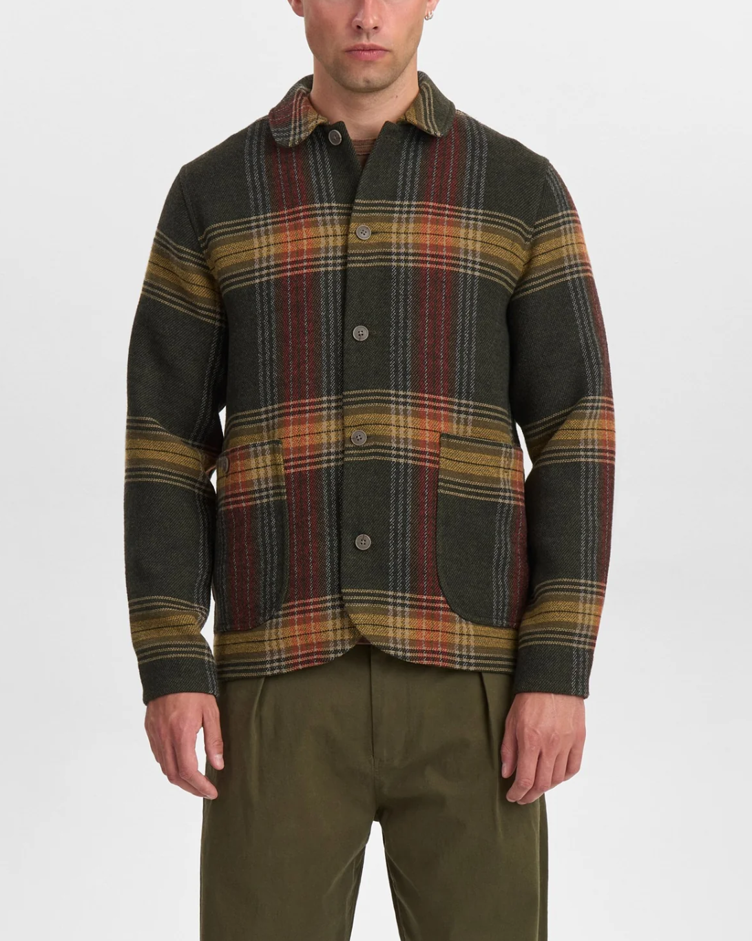 Akoscar Heavy Twill Overshirt | Forest Night