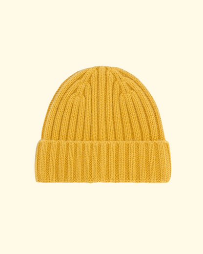 Cashmere Beanie | Gold