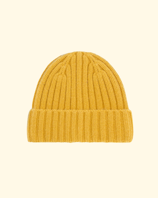 Cashmere Beanie | Gold