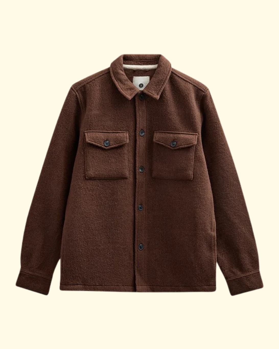 Akoscar Boiled Wool Overshirt | Carafe