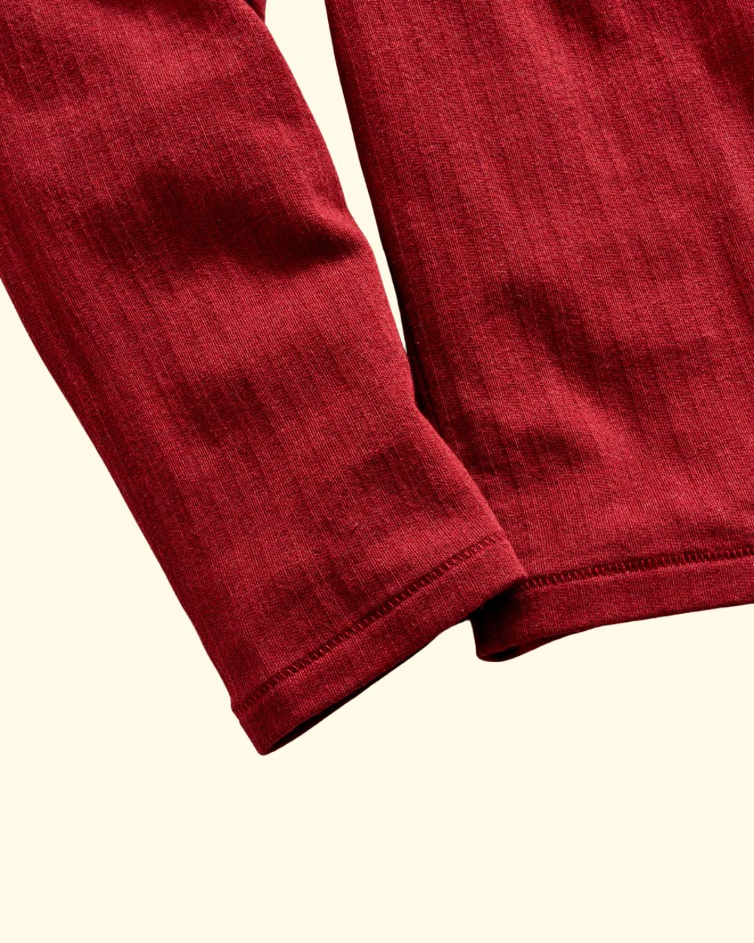 Long-Sleeve Herringbone Polo | Syrah