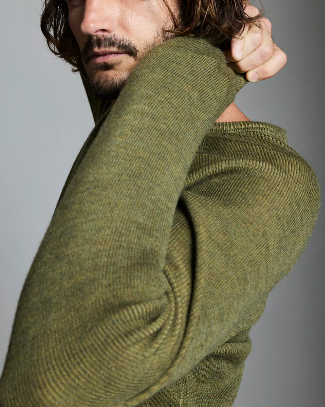 Bishop Rib Crew | Dark Olive