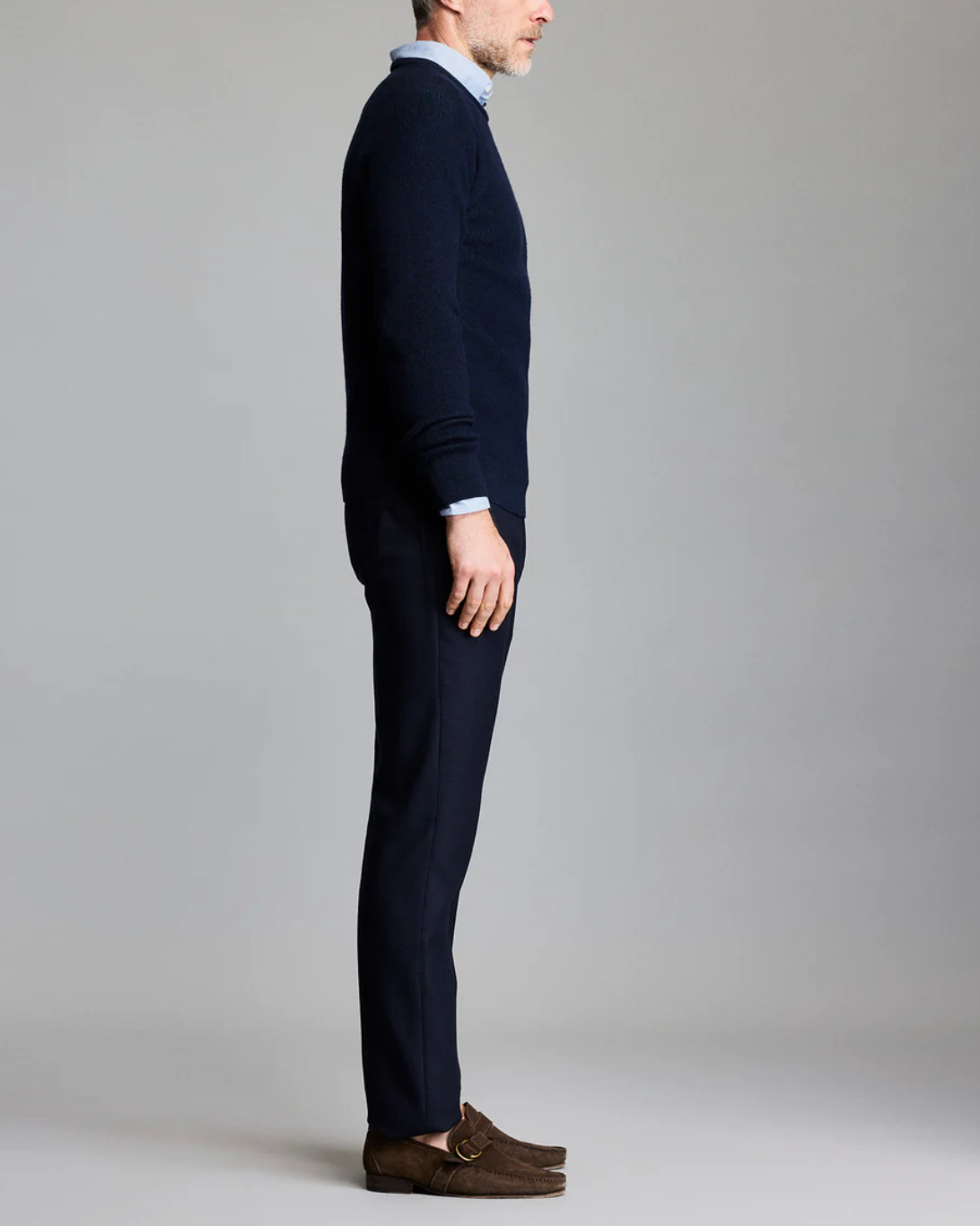 Bishop Rib Crew | Carbon Blue