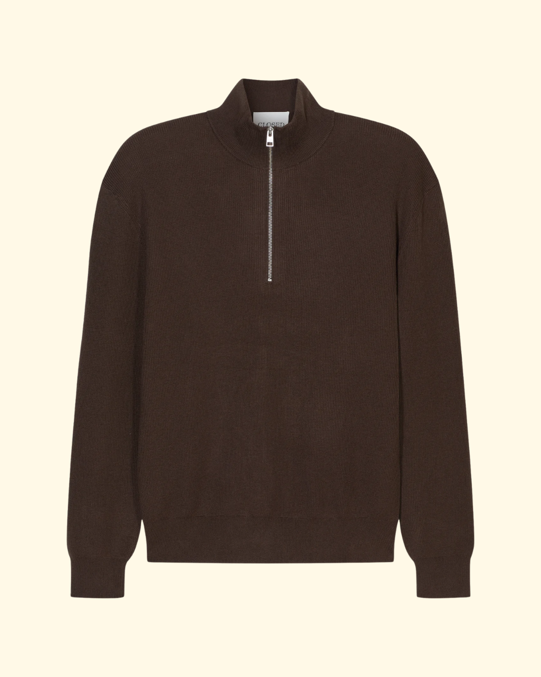 Half Zip Jumper | Espresso Brown