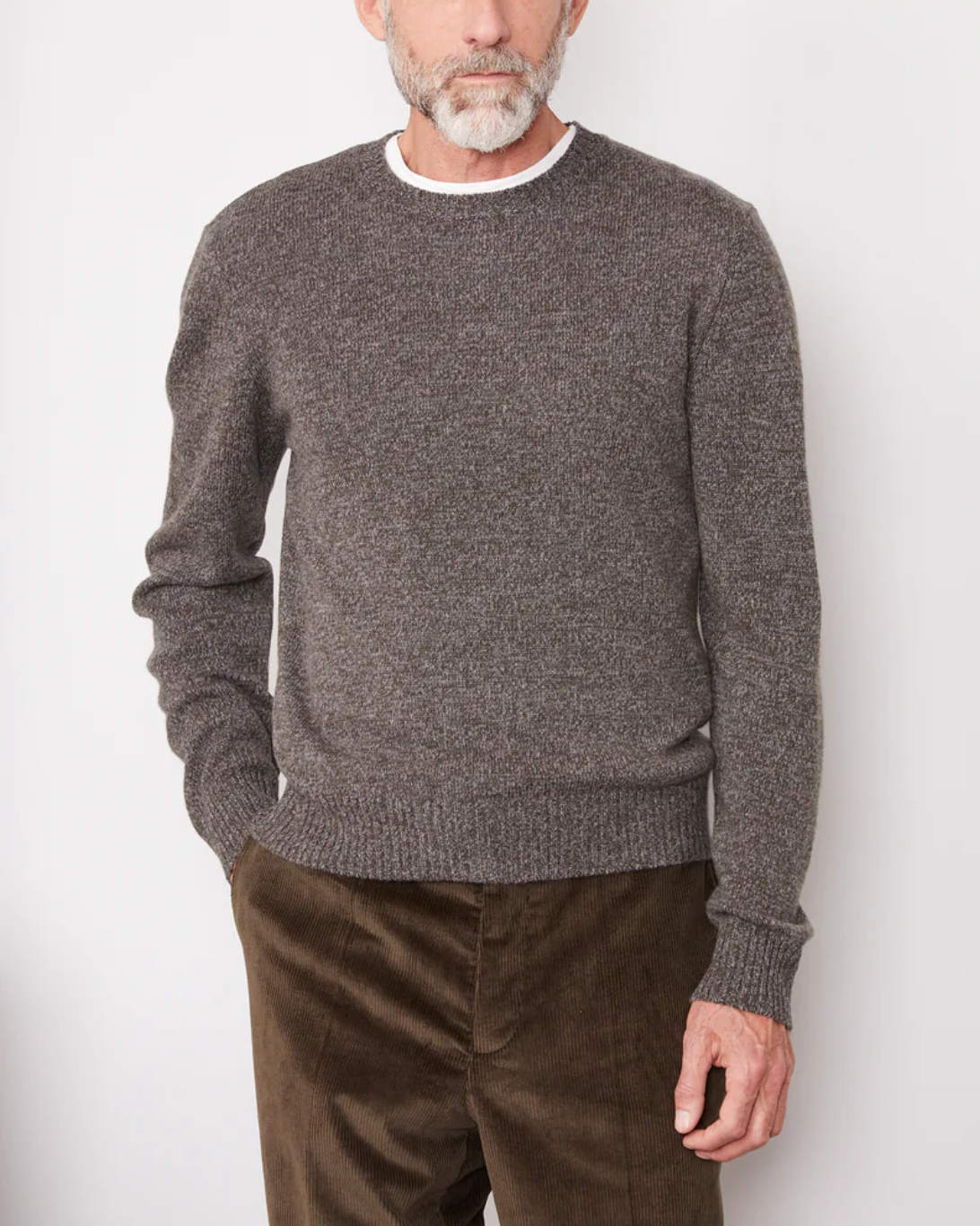 Mycrew Sweater | Olive/Heather Grey