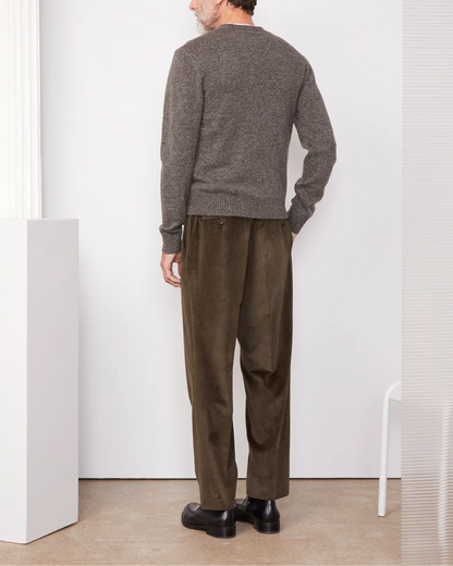 Mycrew Sweater | Olive/Heather Grey
