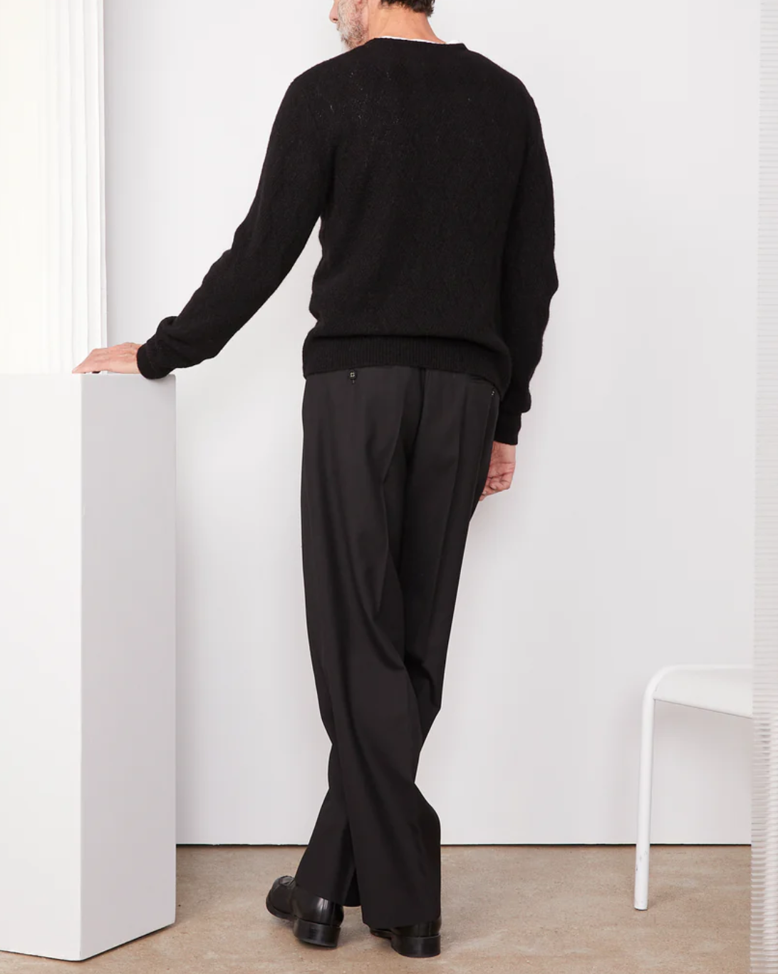 Marco Argyle Sweater | Black