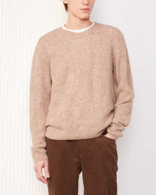 Marco Argyle Sweater | Heather Beige