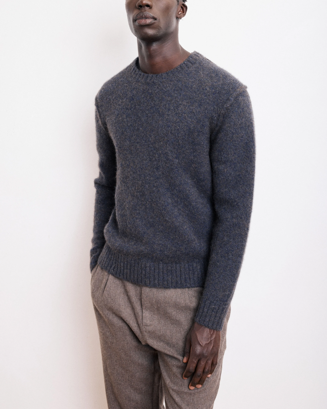 Alpaca & Yak Wool Sweater | Navy