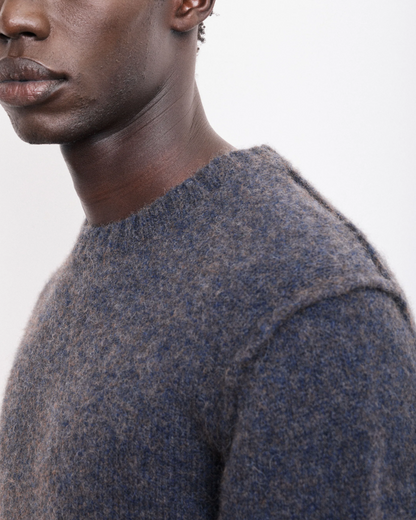 Alpaca & Yak Wool Sweater | Navy