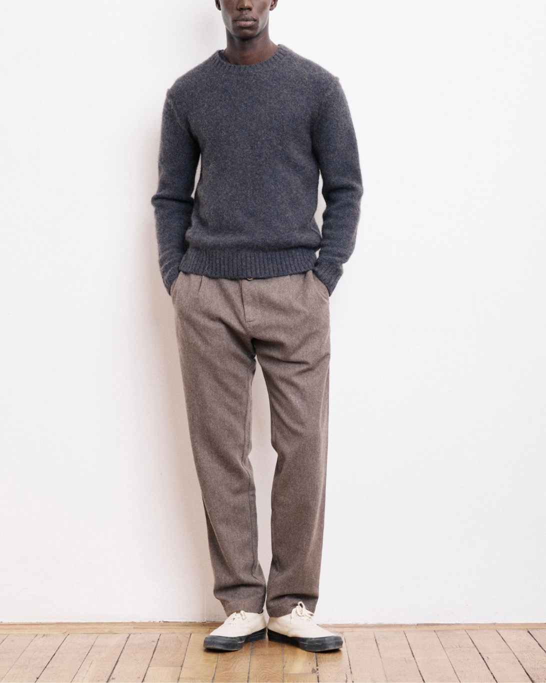 Alpaca & Yak Wool Sweater | Navy