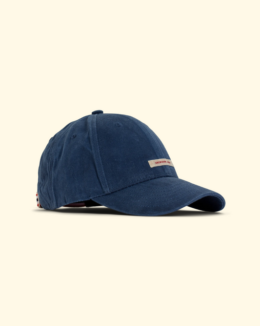 Waxed Cotton Cap | Faded Navy