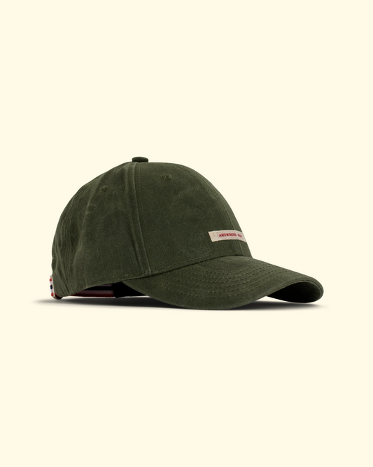 Waxed Cotton Cap | Olive