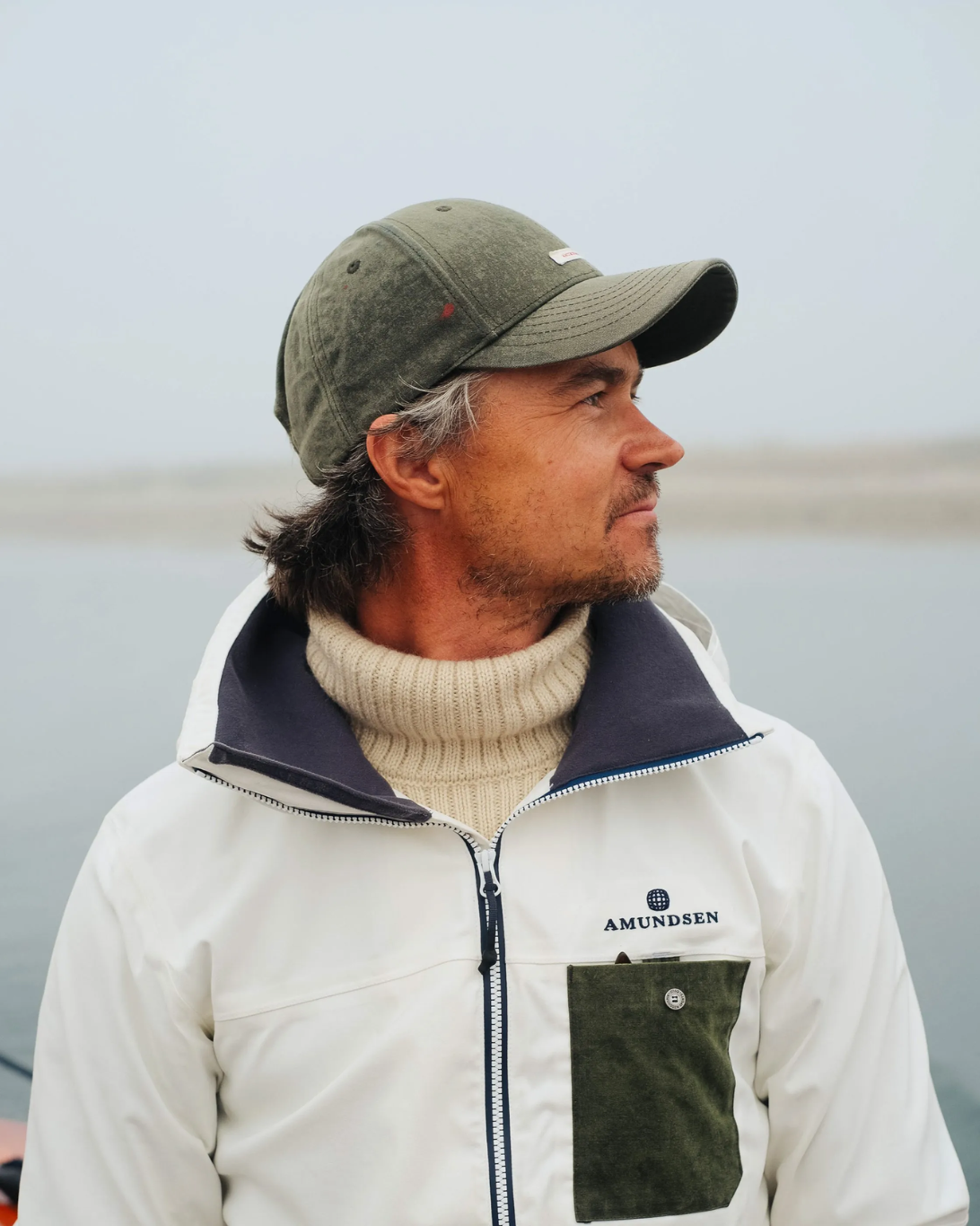 Waxed Cotton Cap | Olive
