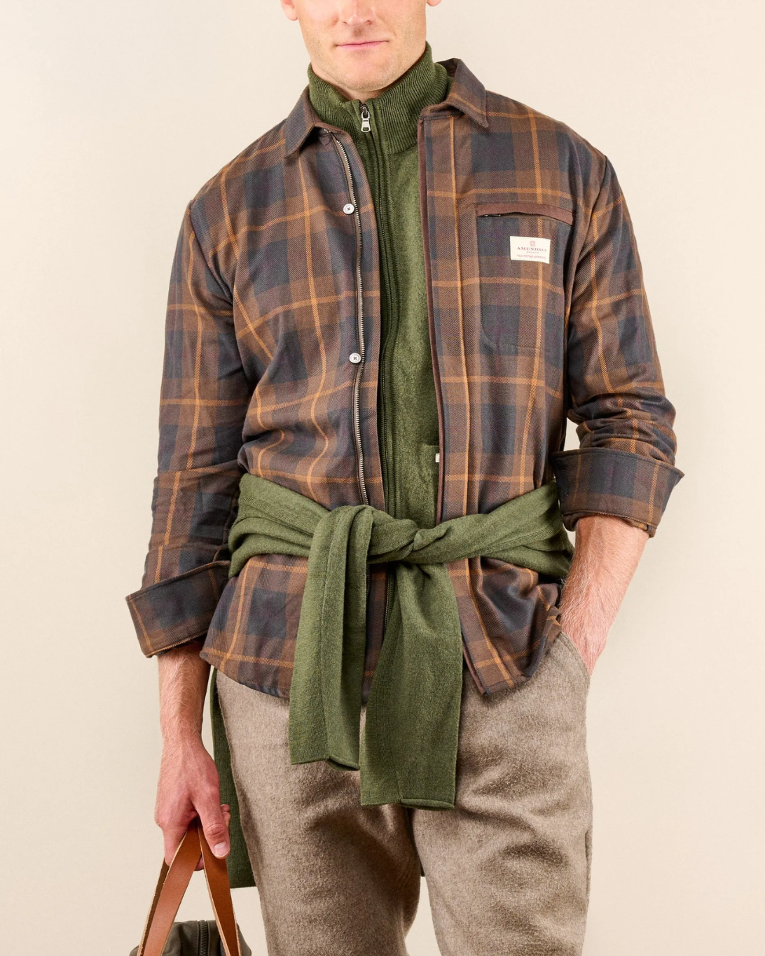 Skauen Field Shirt | Hunter Brown Check