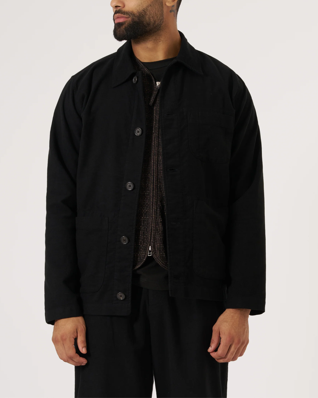 Field Jacket | Black Moleskin