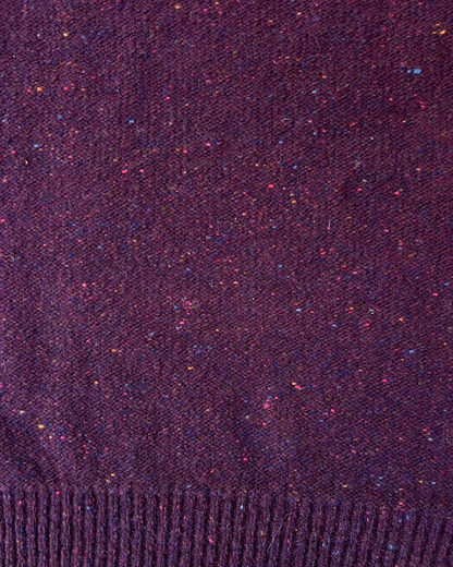 Purl Stitch C/N | Burgundy Fleck