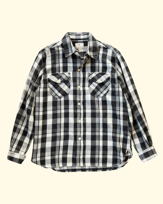 Washed Flannel Workshirt | Night Pitch