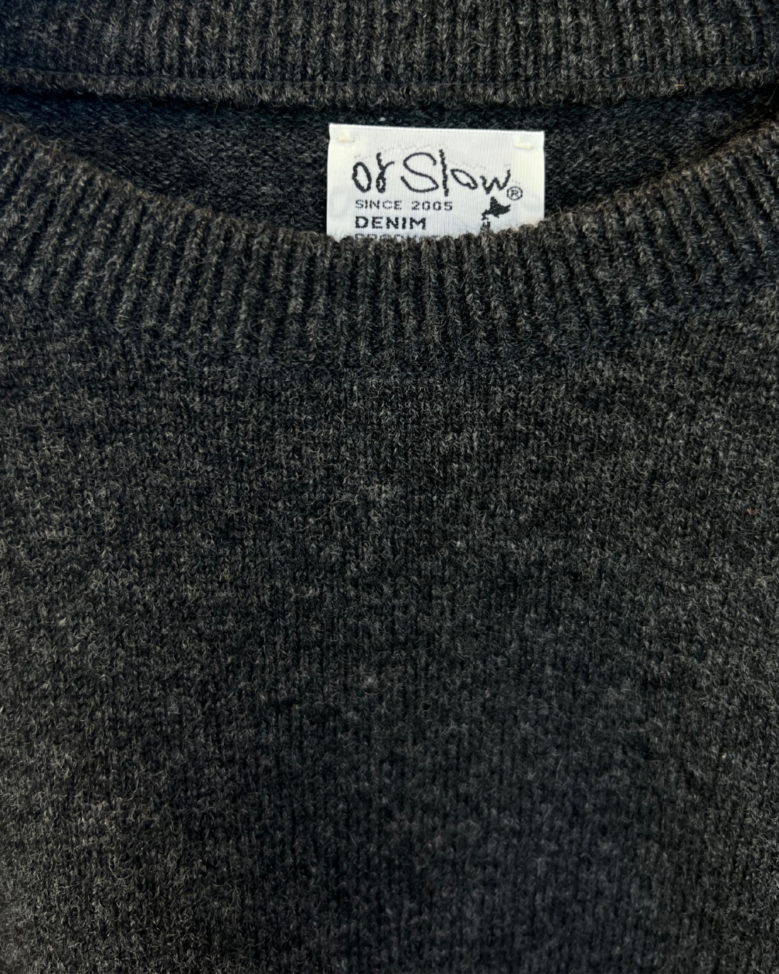 Crewneck Wool Sweater | Charcoal Grey