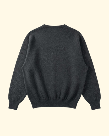 Crewneck Wool Sweater | Charcoal Grey