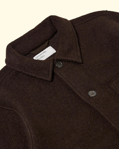 Wool Fleece Uniform Jacket | Brown