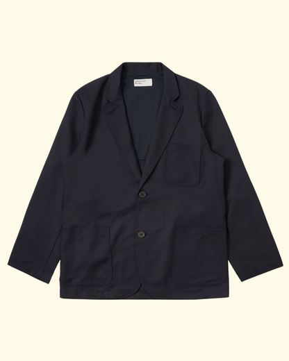 Two Button Travel Suiting Jacket | Navy