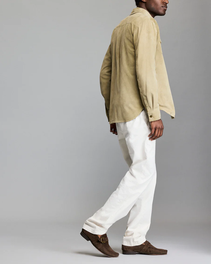 Savory Suede Workshirt | Spanish Moss