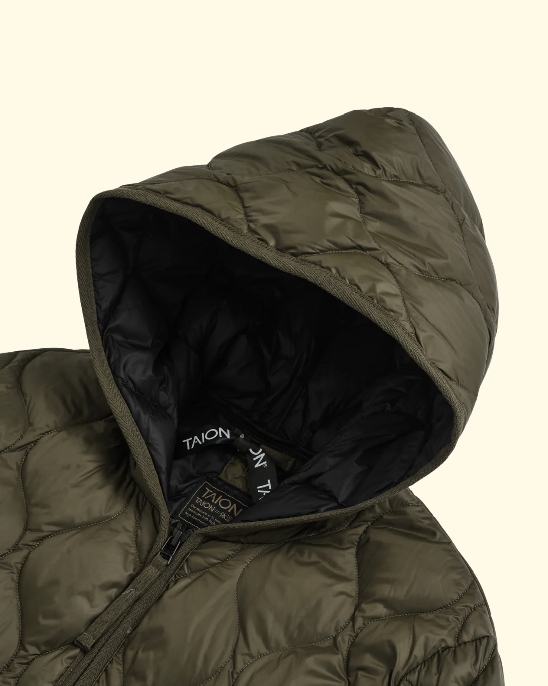 Military Hood Zip Down Shell | Dark Olive