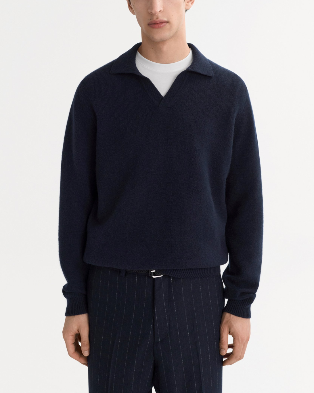 Polo Sweater | Navy