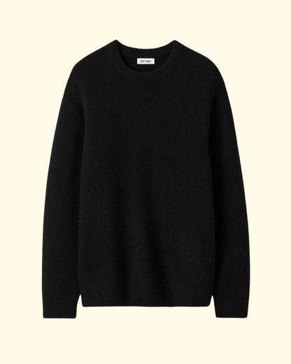 Men's Boucle Crewneck | Black