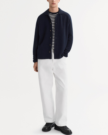 Men's Shirt Cardigan | Navy