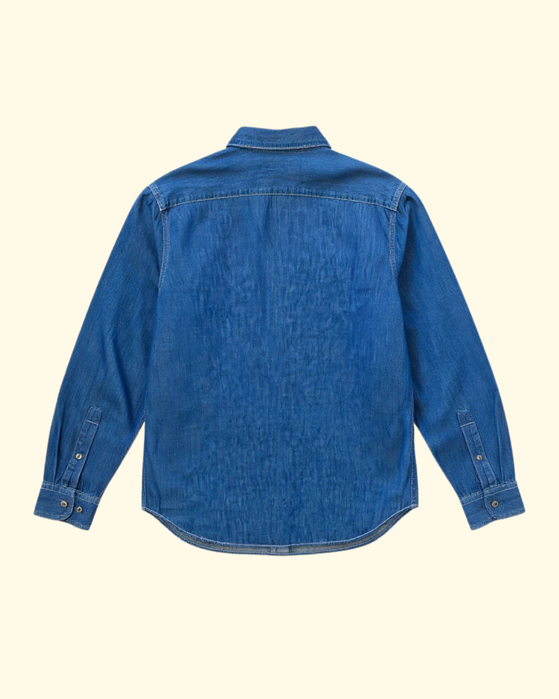 Uneven Yard Denim Shirt Jacket | Blue