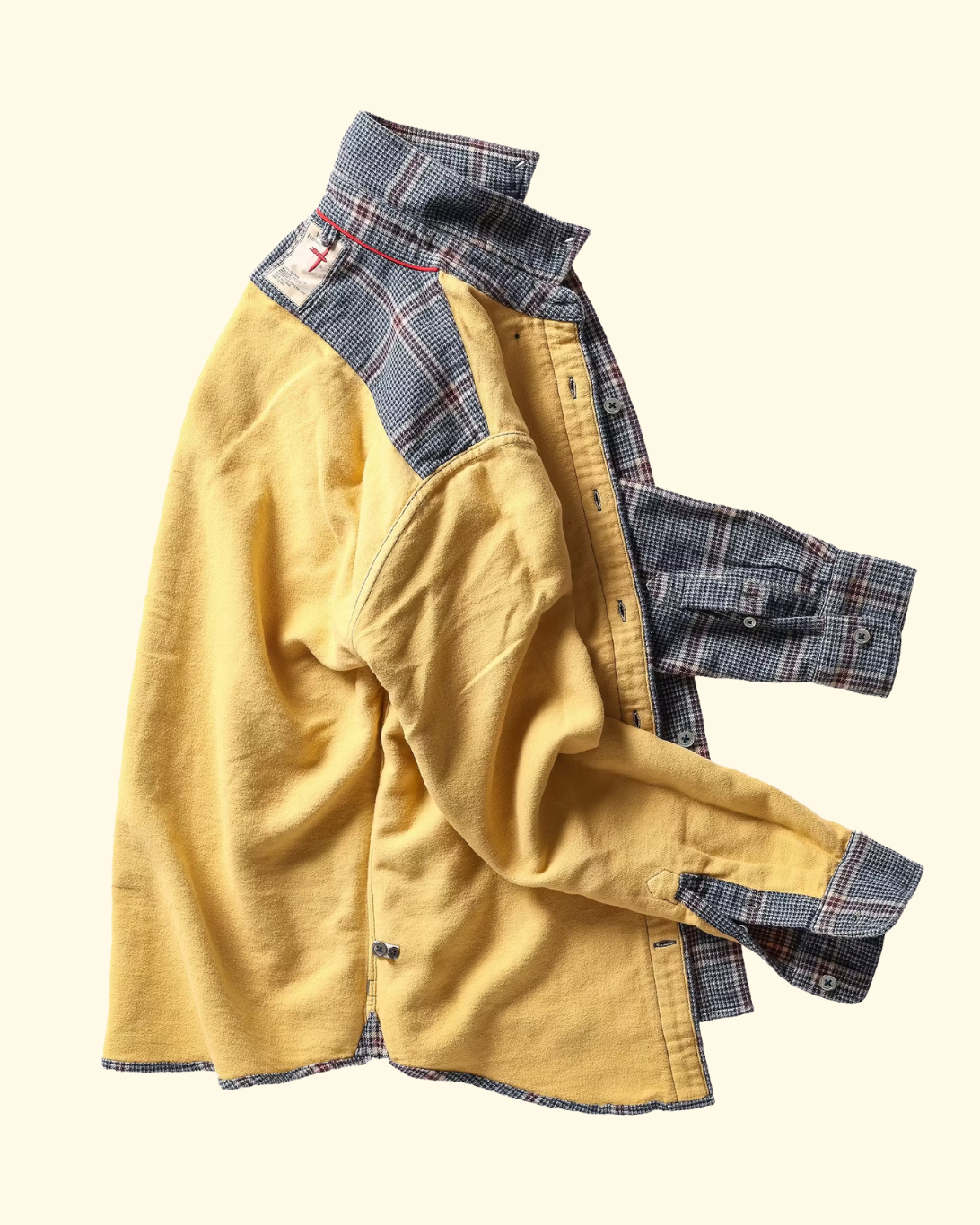 Chamois Lined Flannel | Blue Khaki Red