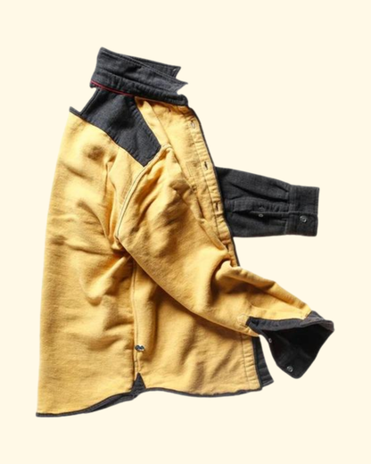 Chamois Lined Flannel | Charcoal Herringbone