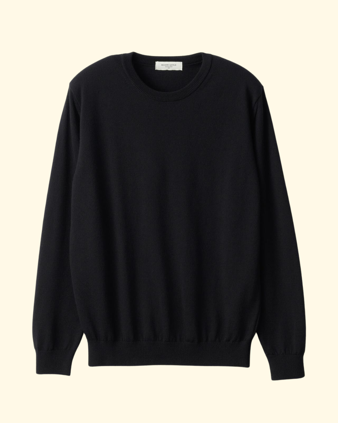 Merino Wool Crewneck | Black