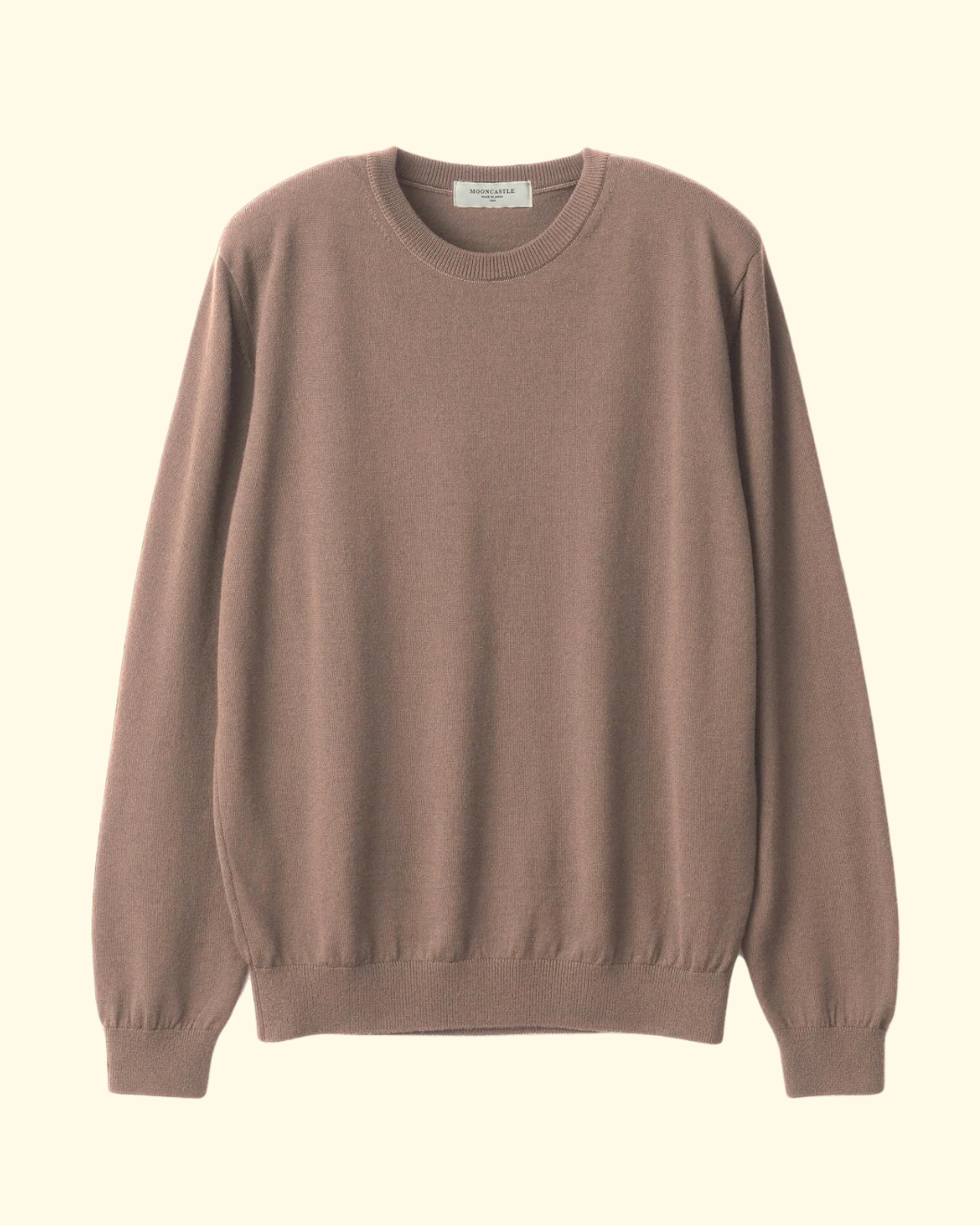 Merino Wool Crewneck | Sand Beige