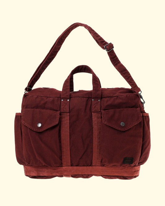 Crag 2Way Boston Bag | Burgandy