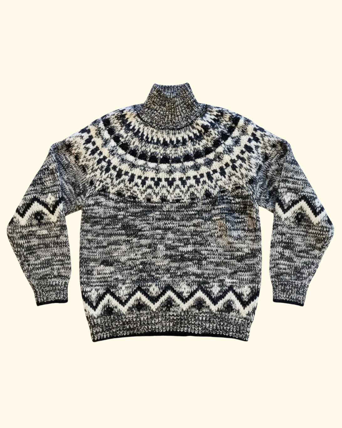 Mohair Nordic Turtle Neck | Black